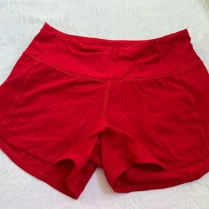 Red Lululemon Shorts